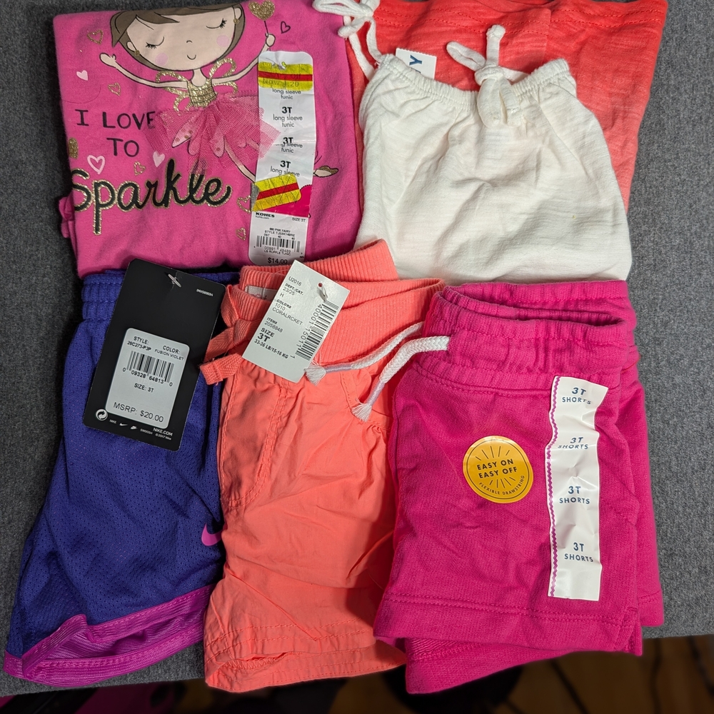 3T New Mix Kids Summer Beach Clothing Nike, Old Navy, Childrens Place